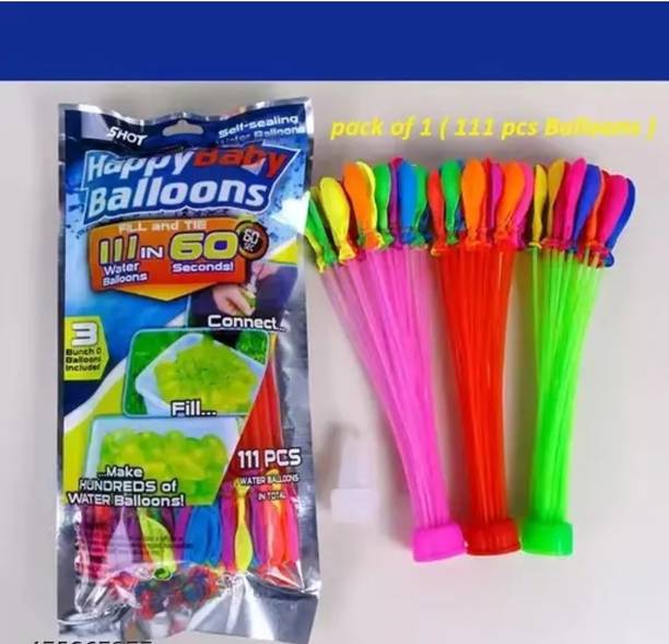 SHIVRAJ Ballon 111 pcs Disposable Balloon Helium Tank