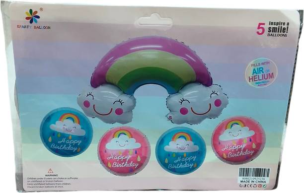 salasaronix SL-RAINBOW BALLOONS SET Disposable Balloon Helium Tank