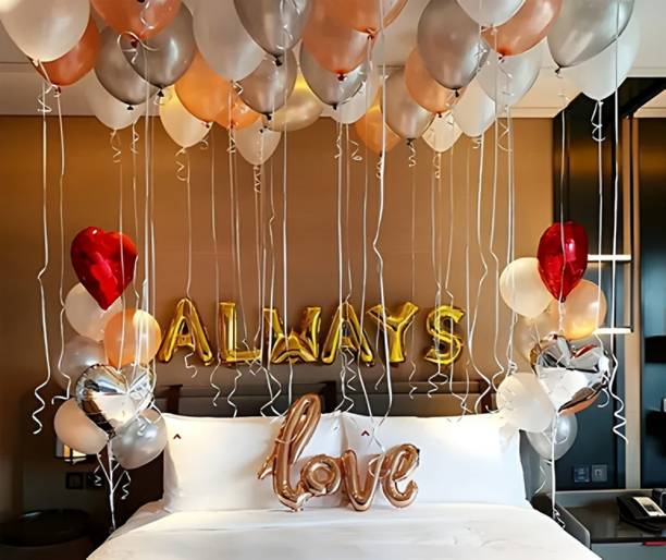 ZAMBOOREE Printed Love Forever Romantic Decor Balloon