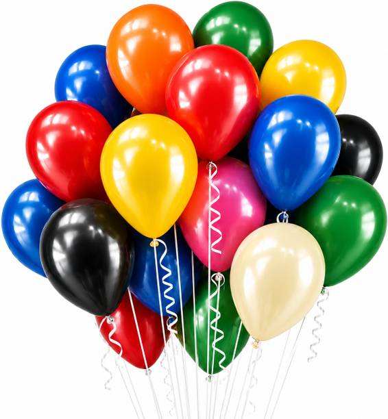 Monty Solid 5 Inch 101 -Natural Rubber Balloons for Birthday, Baby Shower, Decorations Balloon