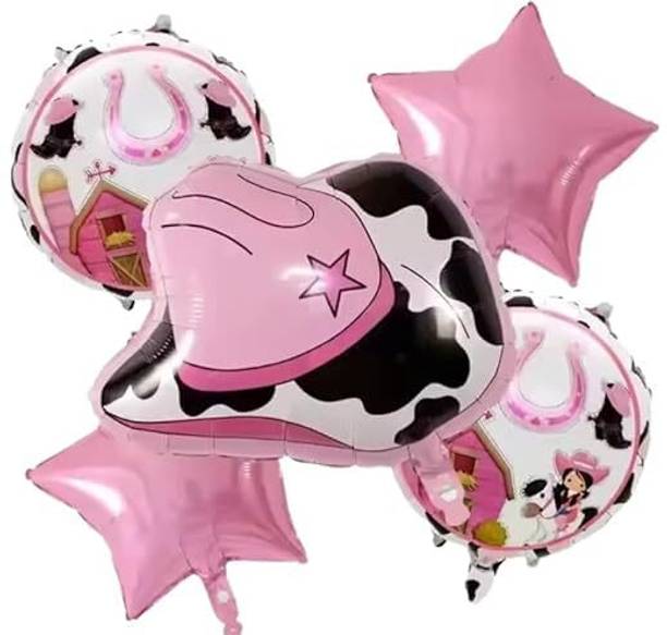 hoordecoration Printed Cowboy Foil Balloon Set for Kids Birthday Party Decoration Balloon