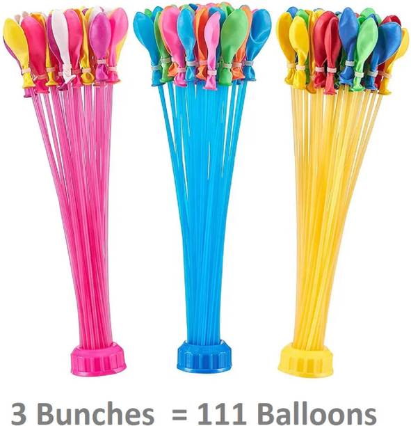 Mopslik Solid Kid'S Plastic Fun Holi Magics Water Balloons - Auto Fill No Need To Tie Knots Magic Balloon