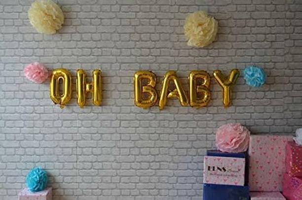 gorgeous moment Solid oh baby foil balloon helium Balloon