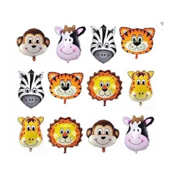 PARTY BREEZE Solid jungle animal theme balloons for kids birthday Decorations it