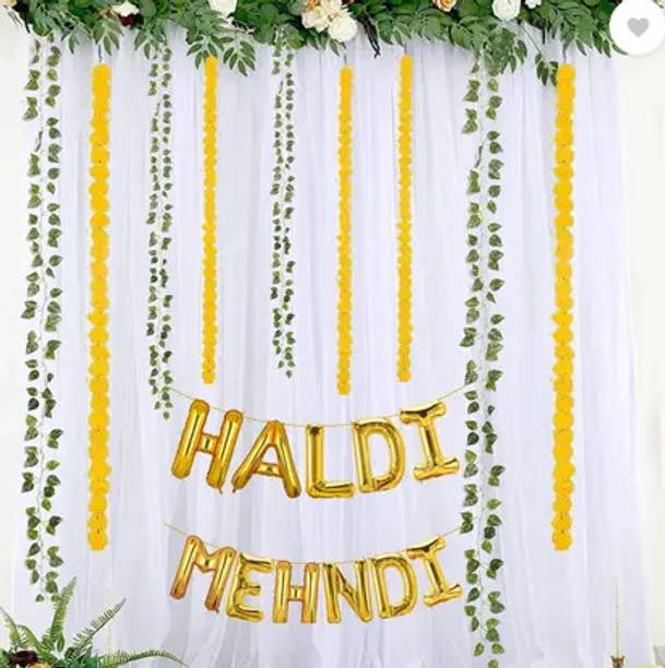PBBS Haldi,mehndi combo with net curtain decorations
