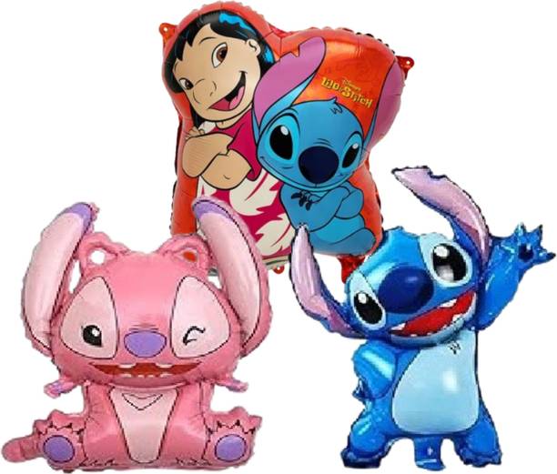 hoordecoration Printed Lilo and Stitch Foil Balloons Set for Kids Birthday Party Decoration Balloon