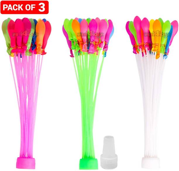 ArteVatika Solid Automatic Fill and Tie Magic Water Balloons for Holi (Pack of 111) Magic Balloon