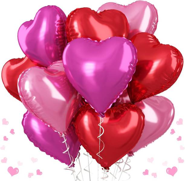 TOYXE Solid Heart Shaped Foil Balloon