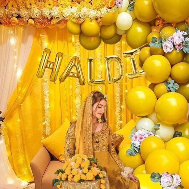 ZAMBOOREE Solid H-29 (HALDI + GLU ARC + 30 Yellow Pyellow) Balloon
