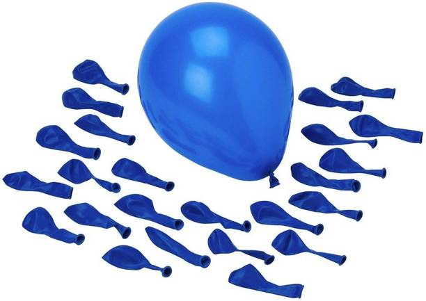 Decor Mart Solid High Quality Blue Birthday Balloon - Best -(Air/Helium) - PO 70 Balloon