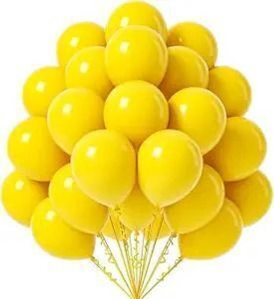 GLIMSYGIVA Solid Chrome Balloon Yellow_15Pc Balloon