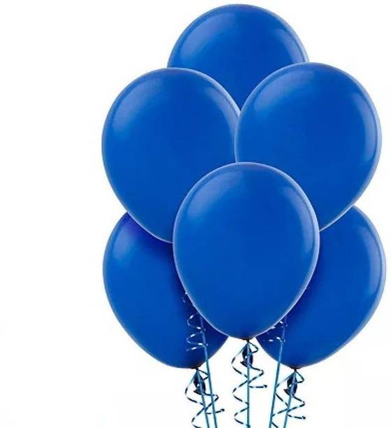 Decor Mart Solid Party Balloons for Blue theme Birthday AIR or HELIUM Balloon