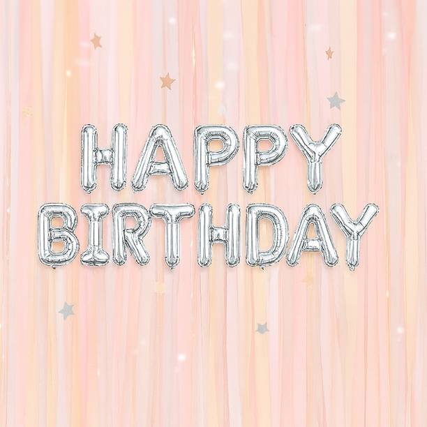 RRS Solid Sil.HB.FB Letter Balloon