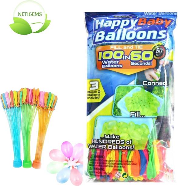 Netigems Solid Holi magic water balloon set for kids and adults | Holi items for celebration | Magic Balloon