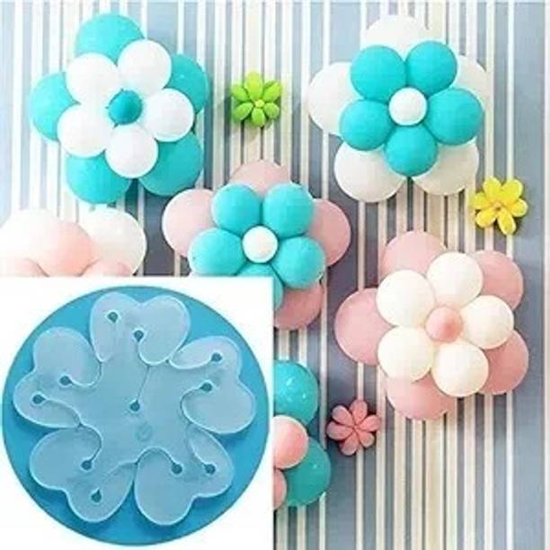 musbu Solid 11 Pieces Flower Shape Balloon Holder Clip for Party Birthday Decoration Balloon