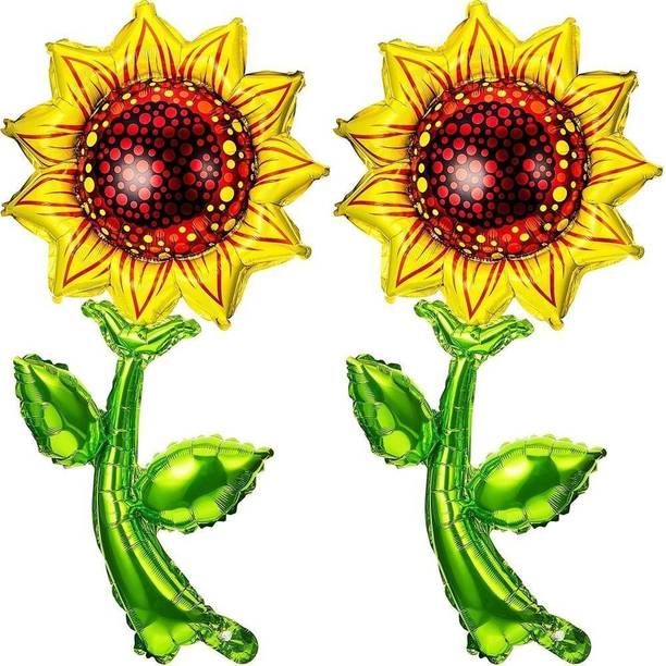 PopTheParty Printed Sunflower Foil Balloon Bouquet