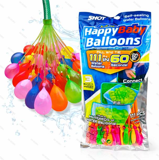 DAY DECOR Solid Holi Magic Water Balloons Pack for Kids, Quick Fill Easy 1 Pack Water Balloon Magic Balloon