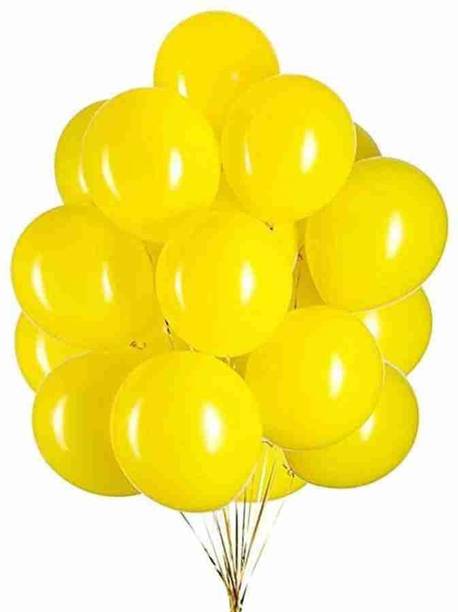 Ess Printed Yellow balloon for Haldi Ceremony Decoration ( Pack Of 100) Balloon
