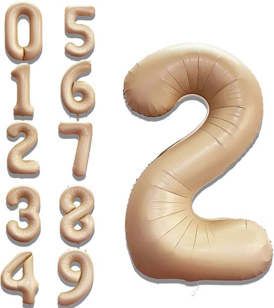 Fun Town Solid Birthday/ Anniversary Patry Decoration Foil Plain 2 Number 32" Helium Supported Balloon
