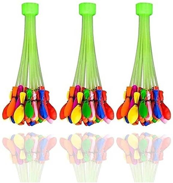 Da Novira Solid Automatic Fill And Tie Magic Water Balloons For Holi (Pack of 6(222 Balloons)25 Magic Balloon