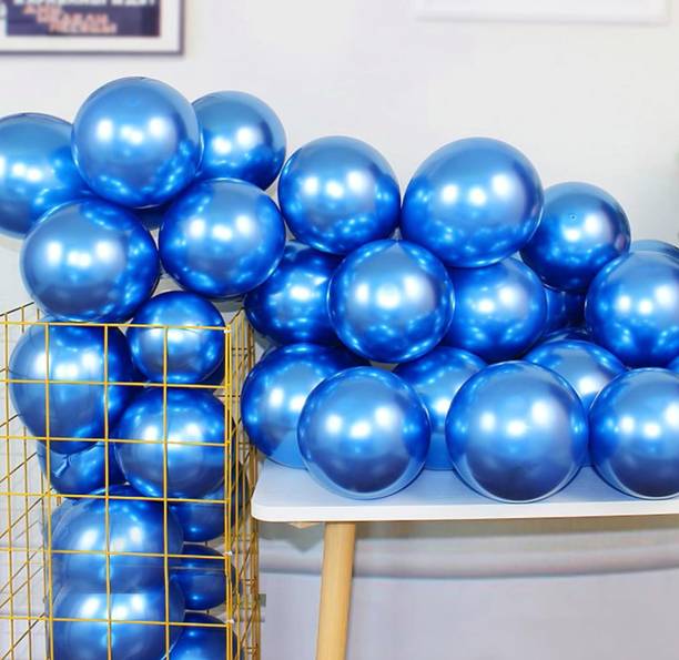 PARTY BREEZE Printed chrome balloons for birthday party anniversary decorations items kit combo Balloon