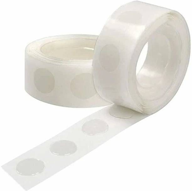 SJ ENTERPRISE Solid Transparent Balloon Glue Dots Roll Double Sided Adhesive Tape for Decoration Balloon