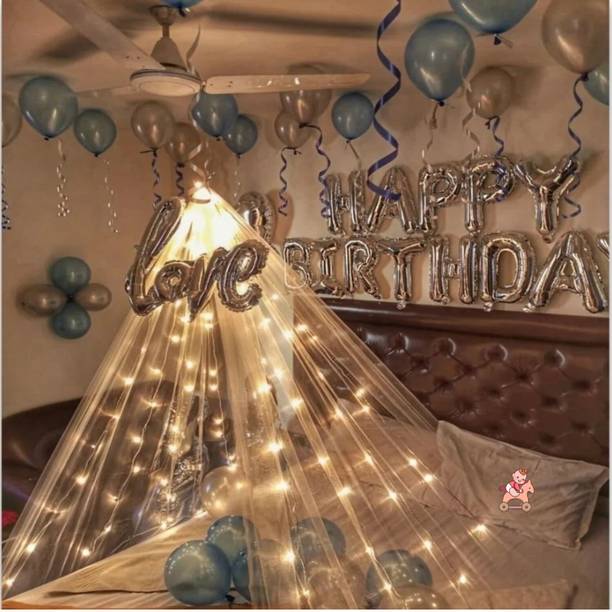 nakomoco Solid Amazing birthday Decoration Kit of 25pcs – For Kids,Husband, girls, wife, Bhabhi Balloon