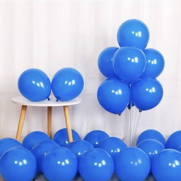 Mosclue Solid Hd/Latex/Metalic 100 Blue Balloon For Kids/Adult/Party/Birthday Decorations Balloon