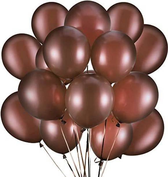 Decor Mart Solid Birthday Balloon Celebrate edition Brown Balloon -Helium Compatible Balloon