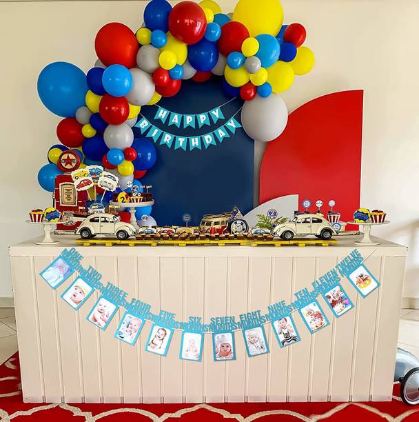 specialyou.in Printed Birthday decoration items kit metallic & pastel helium balloons Balloon