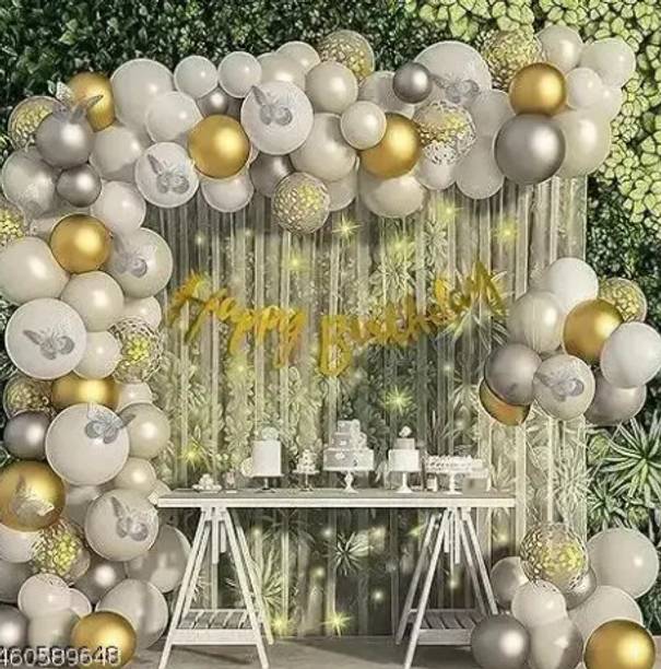 Magic Balloons Printed BIRTHDAY DECORATION ITEMS KIT 38 HG Balloon