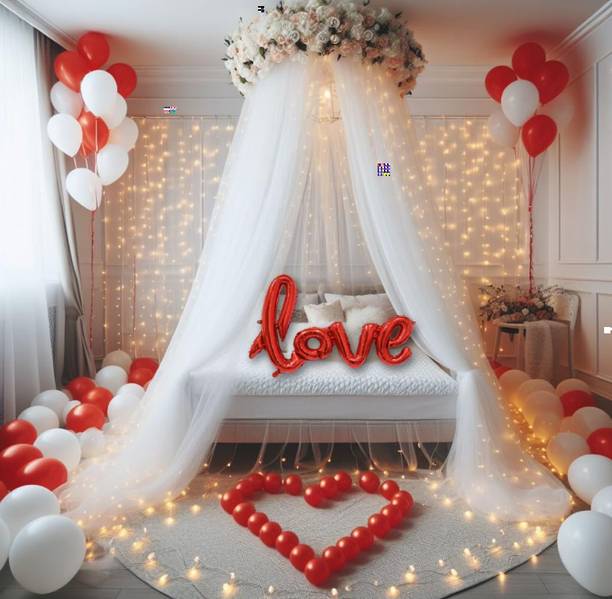 PBBS Solid valentine Romantic Decoration Items For Girls Boys Couples Husband Wife Balloon