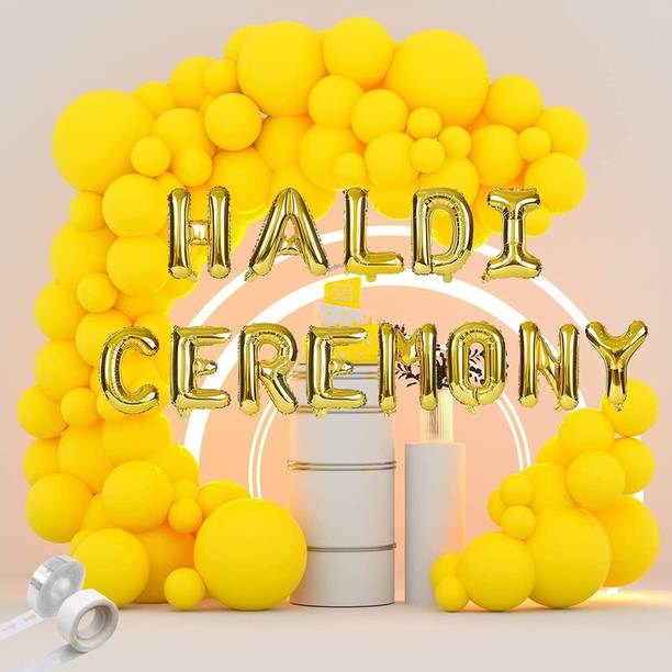 ZAMBOOREE Solid H-26 (HALDI CRMNY + GLU ARC + 40 Yellow) Balloon