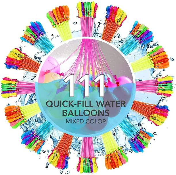 INFISPACE Solid Holi Balloons for Holi Office Party & Holi (Magic Balloons Pack of 111 Pack-I Magic Balloon