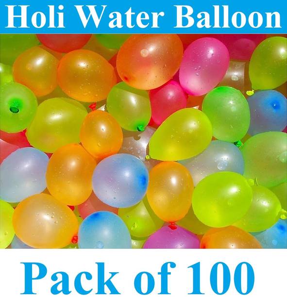 Sauran Solid 100 PCS Holi Water Balloons For Kids And Ohers Balloon