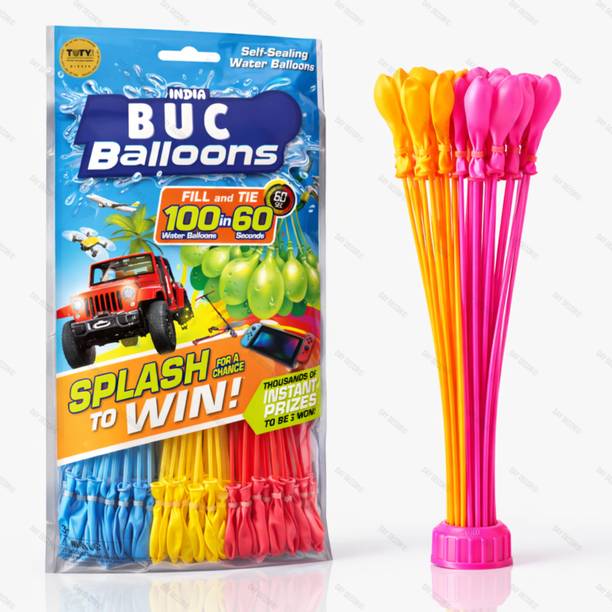 DAY DECOR Solid Holi Magic Water Balloons Pack for Kids, Quick Fill Easy 1 Packet Water Balloon Magic Balloon