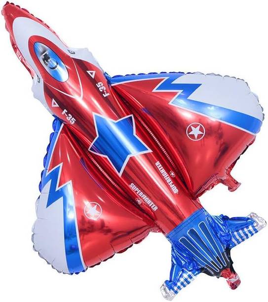 BashNSplash Printed Airplane Giant Aeroplane Jetplane helium quality balloon around the world theme Balloon