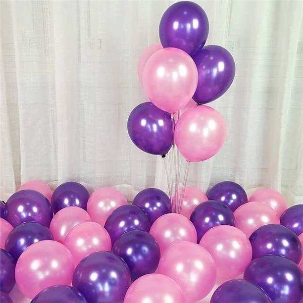 Seraphic Solid Pink Purple Balloons Helium Balloons for Wedding Decorations Balloon