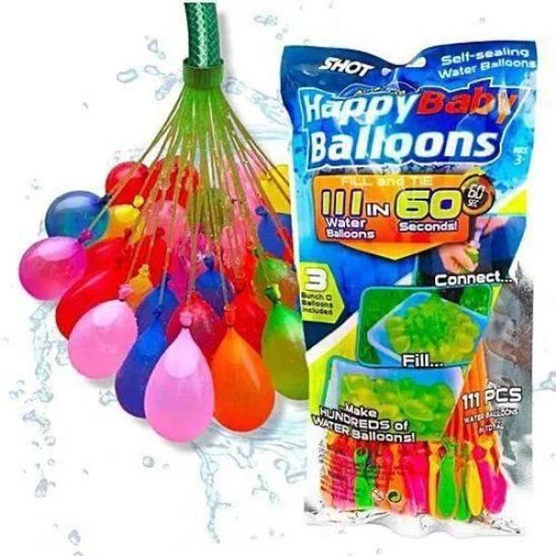 Netri Enterprise Solid 111 Holi Magic Water Balloons/Multcolor Filling in 60 Seconds Balloon