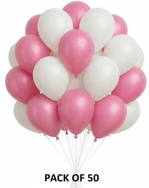 Saloni enterprises Solid Metalic Balloon Set,Party Decoration Balloons for Birthday, Anniversary, Wedding Balloon