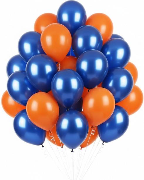 HDM STORES Solid Metallic Balloon Set for Birthday Celebration Balloon