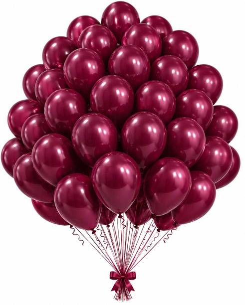 PopTheParty Solid Latex Party Balloons Garland for Birthday Baby Shower Party Decorations Balloon
