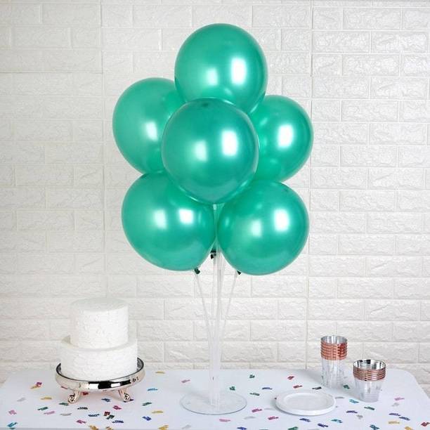 PartyTown Solid Metallic Pearl finish shinny Helium supported balloons for Birthday Balloon
