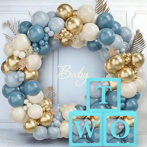 Party Bird Solid baby balloon box for 2nd birthday Party kit baby shower decortaion Balloon