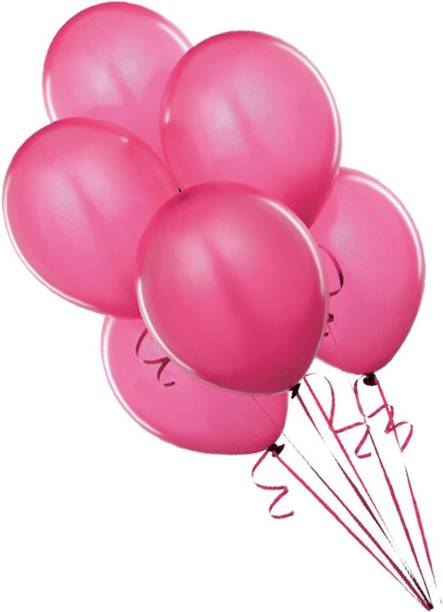 Decor Mart Solid High Quality Pink Birthday Balloon - Best -(Air/Helium) Balloon