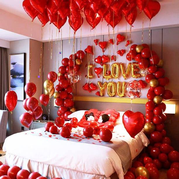 PBBS Printed Love Birthday Foil Decoration for loved Ones, Wife, Husband,Boyfriend,Girlfriend Balloon