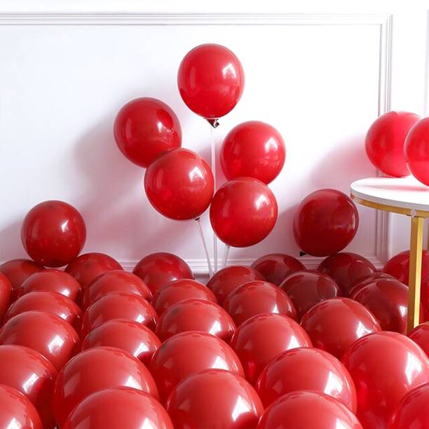 Elegant Lifestyle Solid HD Metallic Balloons Birthday Anniversary Christmas BabyShower House Party Decor Balloon