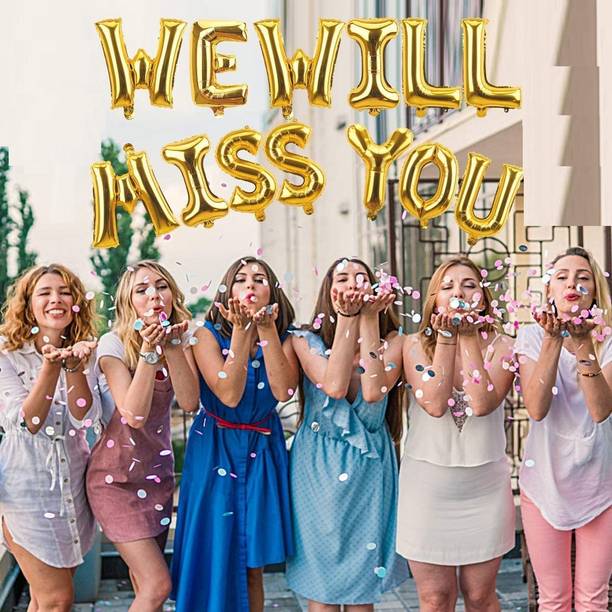 gorgeous moment Solid helium foil balloon decoration, Birthday Balloons (We Will Miss You)-9 Letter Balloon