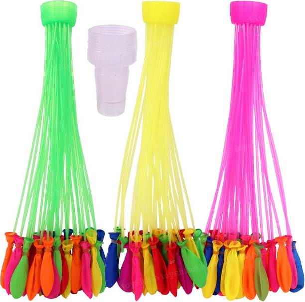 Da Novira Solid Automatic Fill And Tie Magic Water Balloons For Holi (Pack of 3(111 Balloons)46 Magic Balloon