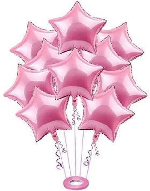 PARTY BREEZE Solid 0star balloons party decoration (10pcs) anniversary birthday special occassion Balloon